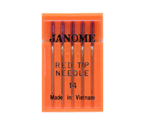 Needles: Janome Red Tip Needles 90/14 - HA15X1