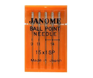 Janome Domestic Ball Point Needles Mixed - HA 15X1SP
