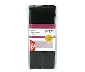 Birch Cotton Bias Binding 12mm x 5mt - Black