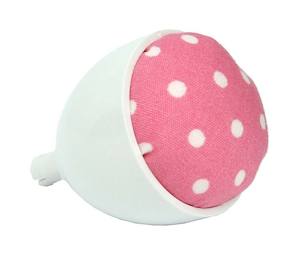 New Accessories: Janome Machine Pin Cushion - Pink with White Dots
