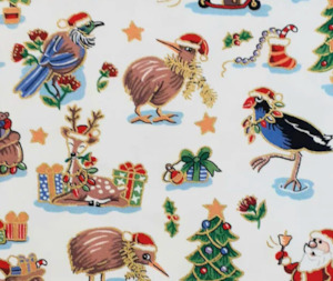 Kiwi Christmas Scenic 100% Cotton - 10cm Increments
