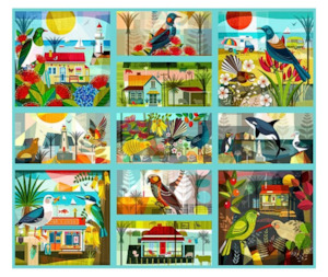 Kiwiana: Summer Playground 100% Cotton Fabric - 95cm Panel