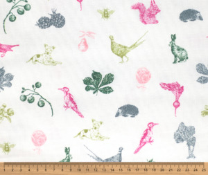 Winter Garden 100% Cotton Fabric - 10cm Increments