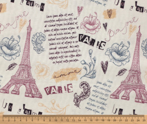 Parisian 100% Cotton Fabric - 10cm Increments