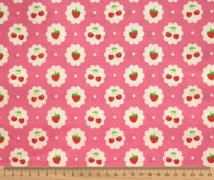 Strawberry Pop 100% Cotton Fabric - 10cm Increments