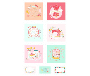 Sewing And Craft Designs: Sew Wonderful 100% Cotton Fabric - 60cm Panel