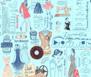 Sewing And Craft Designs: Sew Vintage 100% Cotton Fabric - 10cm Increments