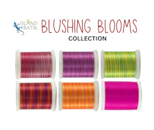 Embroidery Thread: Superior Threads - Blushing Blooms Collection - 6 x 500 yd Spool Set