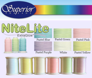 Superior Threads - Nitelite Extraglow Embroidery Thread 500 Yd - Various Colours