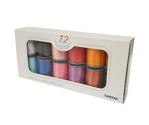Brother Accessories 1: Brother Embroidery Thread-12 Colour Set - ETS12