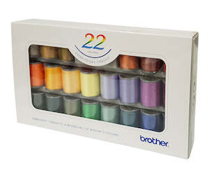 Brother Accessories 1: Brother Embroidery Thread x22 Colours - ETS22N