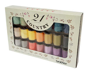 Brother Country Yarn Thread 21 Colour Set - CYT21