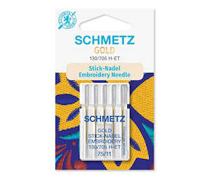 Schmetz GOLD Embroidery Domestic Needle 75/11