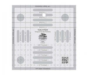 Creative Grids Rulers: Creative Grids Turbo 4-Patch Template Quilt Ruler