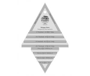 Creative Grids Rulers: Creative Grids Strippy Stars Tool 5" x 7-1/2" Quilt Ruler