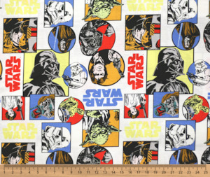 Disney Fabrics: Starwars 100% Cotton Fabric - 10cm Increments