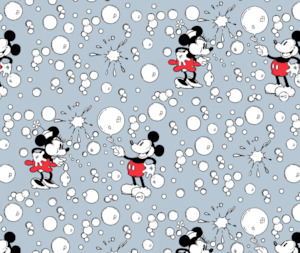 Mickey & Minnie 100% Cotton Fabric - 10cm Increments