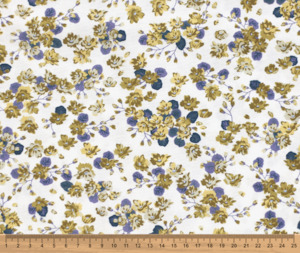 Winter Garden 100% Cotton Fabric - 10cm Increments