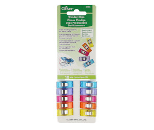 Clover Sewing Accessories: Clover Wonder Clip (10 PCS) - Mulit Colour