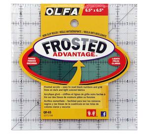 OLFA® 6-1/2" Square Frosted Acrylic Quilting Ruler