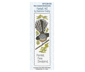 Cross Stitch Book Mark Kit - Fantail NZ