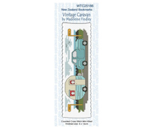 Hand Embroidery: Cross Stitch Book Mark Kit - Vintage Caravan