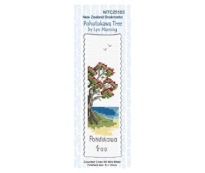 Cross Stitch Book Mark Kit - Pohutukawa