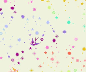 Tula Pink Fabrics: Fairy Dust 100% Cotton Fabric - 10cm Increments
