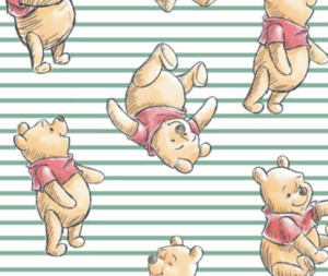 Winnie The Pooh Green/White Stripe