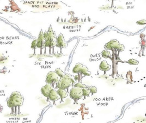 Winnie the Pooh Into The Woods Map