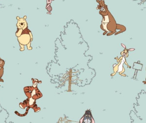Disney Fabrics: Winnie The Pooh Allover Green