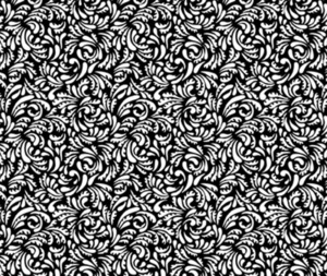 Plains And Blenders: Salt and Pepper White Leaves on Black