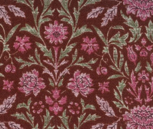 Japanese Kokusai Floral Red 100% Cotton - 0.1m