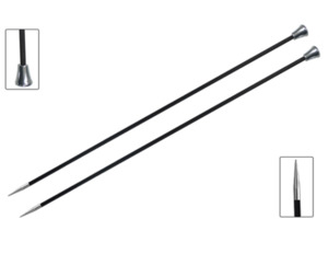 Knitpro Karbonz Single Pointed Needles 35cm - 3.50mm