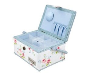 Gutermann Small Basket Roses Design - Blue