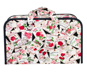 Storage: Sewing Storage Case Rose Print - For Sewing, Knitting & Craft