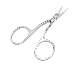 Embroidery Tools: Double Curved Embroidery Scissors Large Loop 3 1/2in