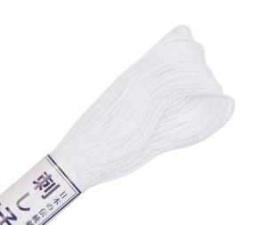 Sashiko Embroidery Threads - White