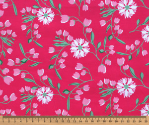 Spring Blooms 100% Cotton Fabric - 10cm Increments
