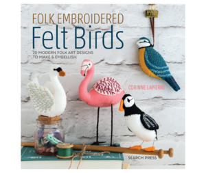 Books: Folk Embroidered Felt Birds