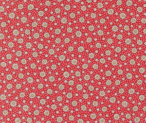 1930's Playtime - Dotty Daisy - Scarlet - 0.1m