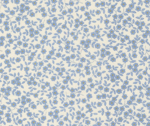 Fabric: 1930's Playtime - Blooming Vines -Sky - 0.1m