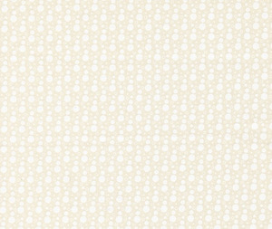 1930's Playtime - Bubbly Dots - Eggshell White - 0.1m