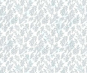 Leaves Grey/Silver - 0.1m