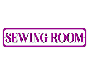 Sewing Room Aluminum Sign