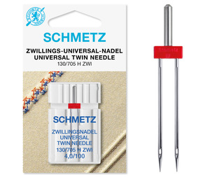 Needles: Schmetz Domestic Twin Needle Universal 4.0 - 100/16