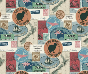 Kiwiana Vintage Days Collage - 0.1m