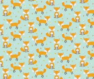 Woodland Friends 100% Cotton Fabric - 1/2 Metre