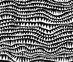 Kaffe Fassett Sharks Teeth Black - 0.1m