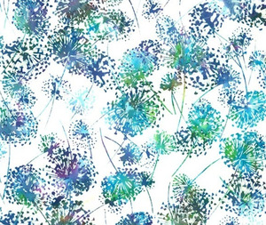 Fabric: Hoffman Flower Stems - Light Bright - 0.1m